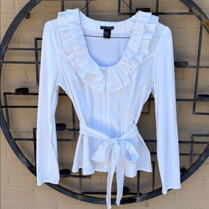 Boston Proper Ruffle Blouse